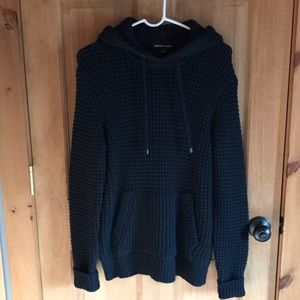 Designer, Michael Kors cable knit hoodie/sweater.